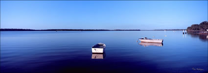 Golden Beach Boat Reflections - QLD (PB 003127)