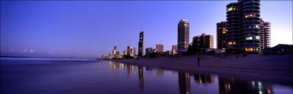 Main Beach Sunset with lights - QLD (PB00 4505)