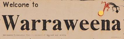 Warraweena Sign - SA (PBH3 00 20865)
